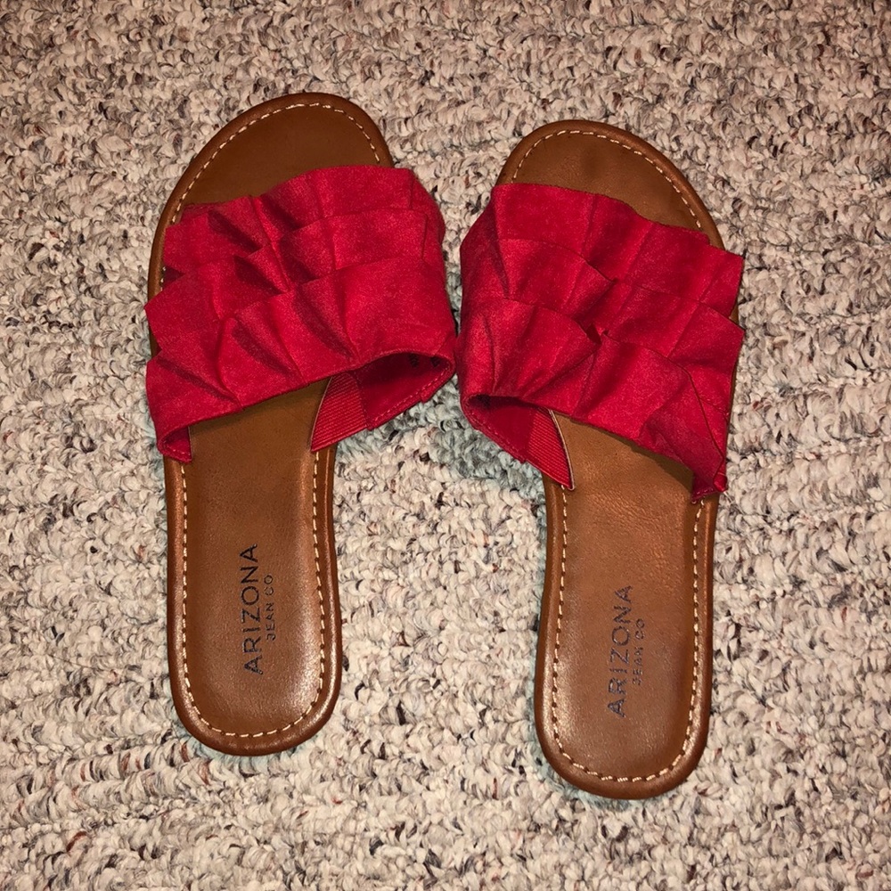 Red sandals